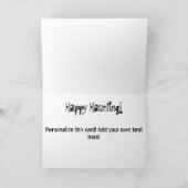 Big Eye Grinsen Halloween Pumpkin Black Cats Card Karte (Innenseite)