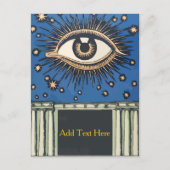 Big Eye, personalisieren Sie Text, Postkarte (Vorderseite)