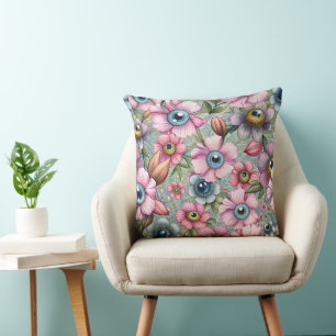Big Eyes and Flowers Design Collection  Kissen