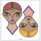 Big Eyes Aufkleber (Blatt)