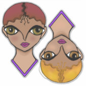 Big Eyes Aufkleber (Vorderseite)