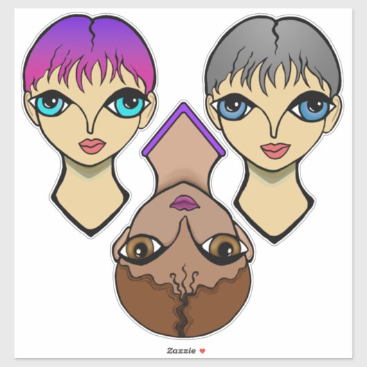 Big Eyes Aufkleber (Blatt)