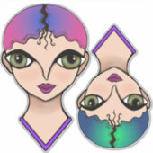 Big Eyes Aufkleber (Vorderseite)