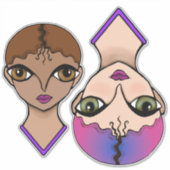 Big Eyes Aufkleber (Vorderseite)