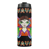 Big Eyes & Butterfly Flügel Thermosbecher (Vorderseite)