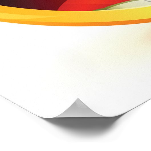 Big Eyes Face Poster (Ecke)