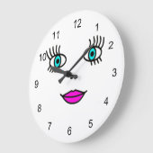 Big Eyes Große Wanduhr (Winkel)