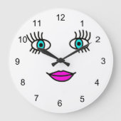 Big Eyes Große Wanduhr (Vorderseite)