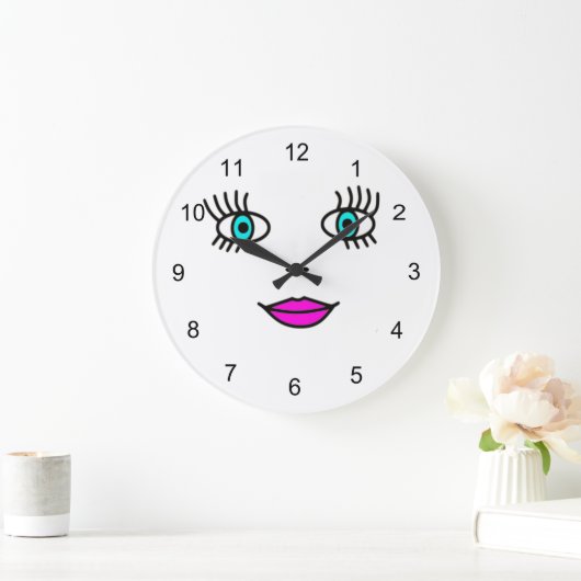 Big Eyes Große Wanduhr (Zuhause)