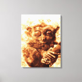 Big Eyes Monkey Coffee Art| Funny Monkey Design Leinwanddruck (Vorderseite)