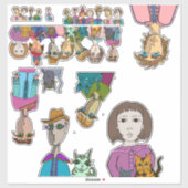 Big Eyes Sticker (Blatt)