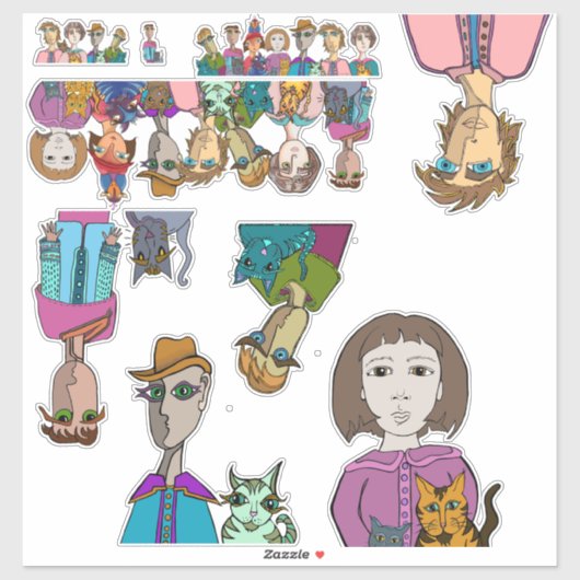 Big Eyes Sticker (Blatt)