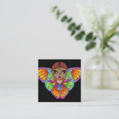 Big Eyes Sticker Quadratische Visitenkarte (Stehend Vorderseite)