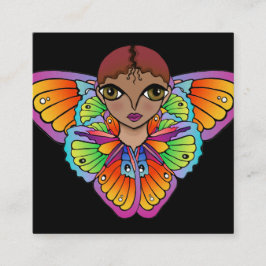 Big Eyes Sticker Quadratische Visitenkarte