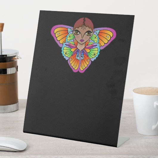 Big Eyes Sticker Sockelschild (In Situ)