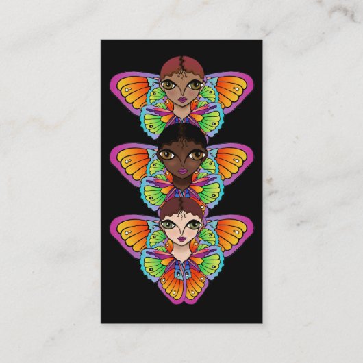 Big Eyes Sticker Visitenkarte (Vorderseite)