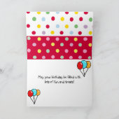 Big Face Panda Cartoon Geburtstag Karte (Innenseite)