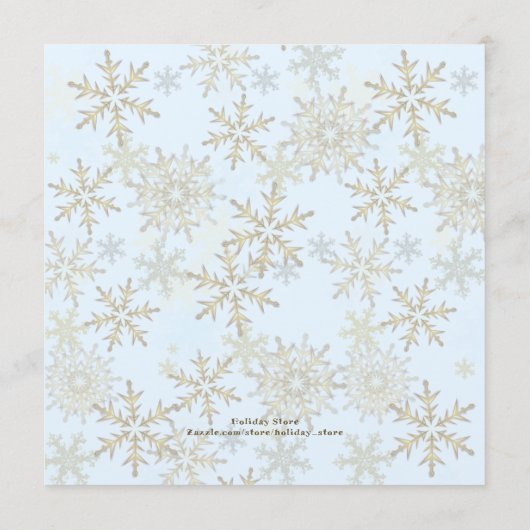 Big Family Weihnachtsmenü Vorlage (Rückseite)