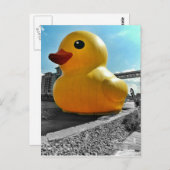 Big Famous Rubber Duck in Erie PA Postkarte (Vorne/Hinten)