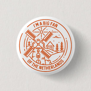 Big Fan Niederlande Button
