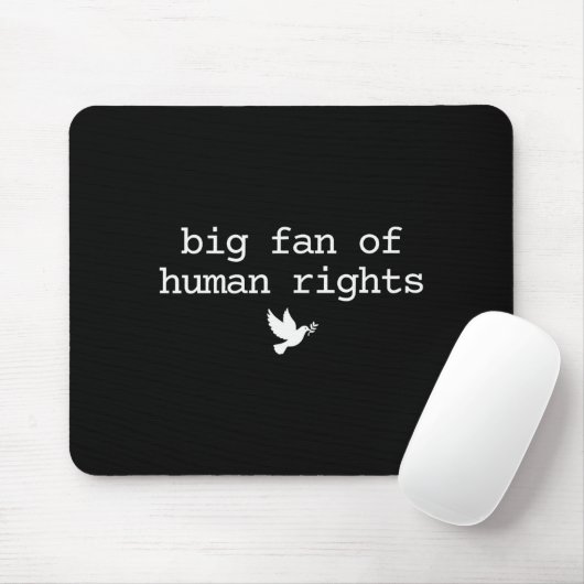 Big Fan Of Human Rights Protest Retro Feminist Wom Mousepad (Mit Mouse)