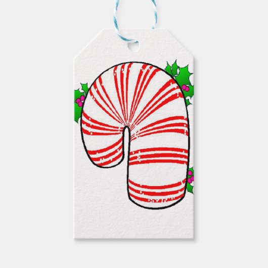 Big Fat Candy Cane Geschenkanhänger (Vorderseite)