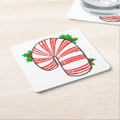 Big Fat Candy Cane Rechteckiger Pappuntersetzer (angewinkelt)
