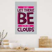 Big Fat Clouds Premium Poster (Küche)