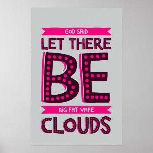 Big Fat Clouds Premium Poster (Vorne)