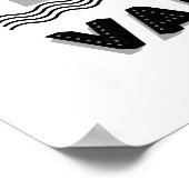 Big Fat Clouds Premium Poster (Ecke)