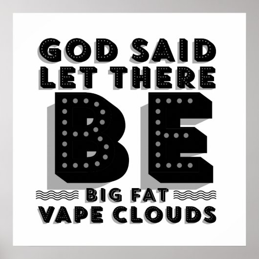 Big Fat Clouds Premium Poster (Vorne)