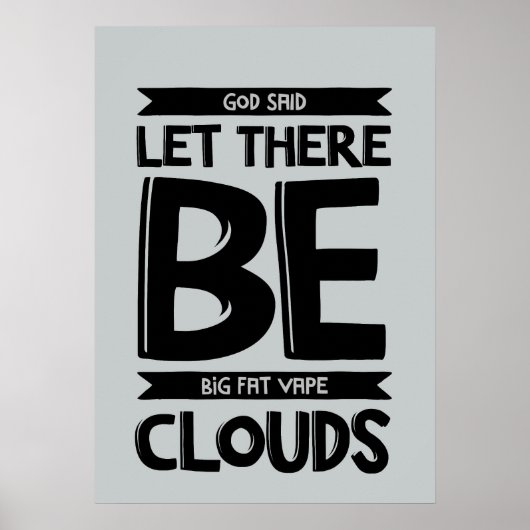 Big Fat Clouds Premium Poster (Vorne)