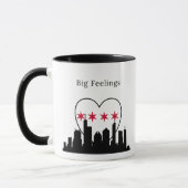 Big Feelings Chicago Skyline Mug Tasse (Links)