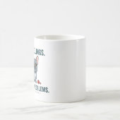 Big Feelings Small Problems Blue French Bulldog Kaffeetasse (Mittel)