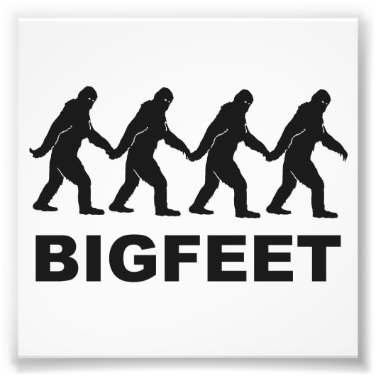 Big Feet Bigfoot Fotodruck (Vorne)