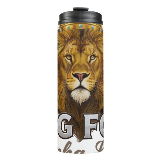 BIG FEIND Alpha Löwenkönig der Wildnis Thermosbecher (Vorderseite)