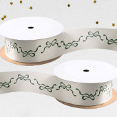 Big Festivals Bows Green Weihnachtsfeiertag Satinband