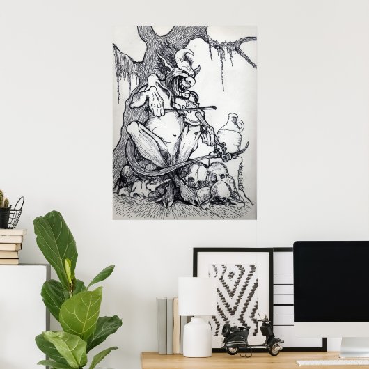 "BIG FETT DEVIL FIDLIN" POSTER (Heimbüro)