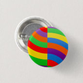 BIG-FETT-RAINBOW-STREIFEN-PAPIER BUTTON (Vorne & Hinten)