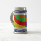 BIG FETTBÜHNE STREIFEN KREISE BIERGLAS (Vorderseite Links)