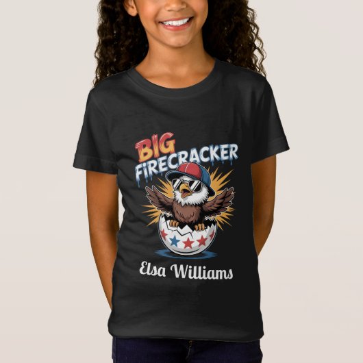 Big Firecracker 4. Juli Matching Family T-Shirt (Vorderseite)