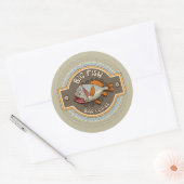 Big Fish Bar and Grill Poster Runder Aufkleber (Umschlag)