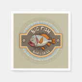 Big Fish Bar and Grill Poster Serviette (Vorderseite)