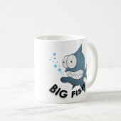 Big Fish - Black 11 oz Ringer Tasse  (VorderseiteRechts)