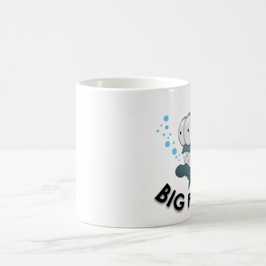 Big Fish - Black 11 oz Ringer Tasse  (Mittel)