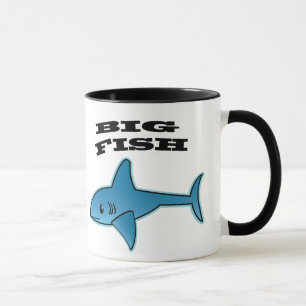 Big Fish - Black 11 oz Ringer Tasse