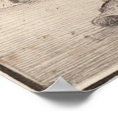 Big Fish Eat Little Fish by Pieter Bruegel Poster (Ecke)