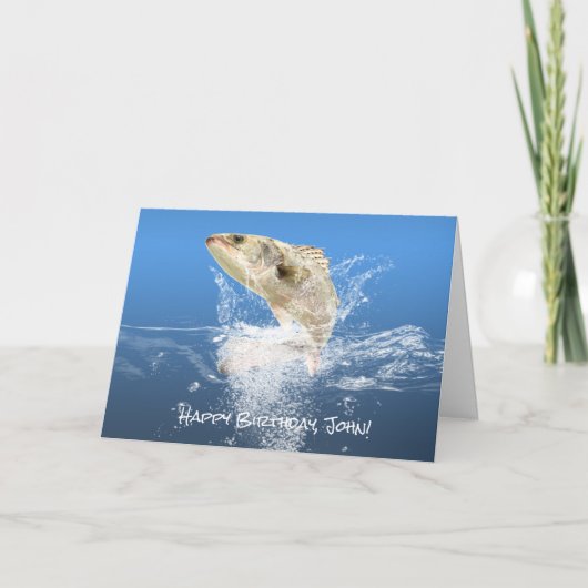 Big Fish Geburtstag Karte (Vorderseite)