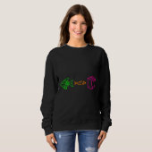 Big Fish Little Fish Pappkarton Neon Sweatshirt (Vorne ganz)