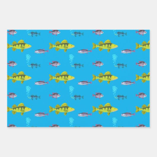 Big Fish, Little Fish Wrapping Paper Geschenkpapier Set (Vorderseite 2)